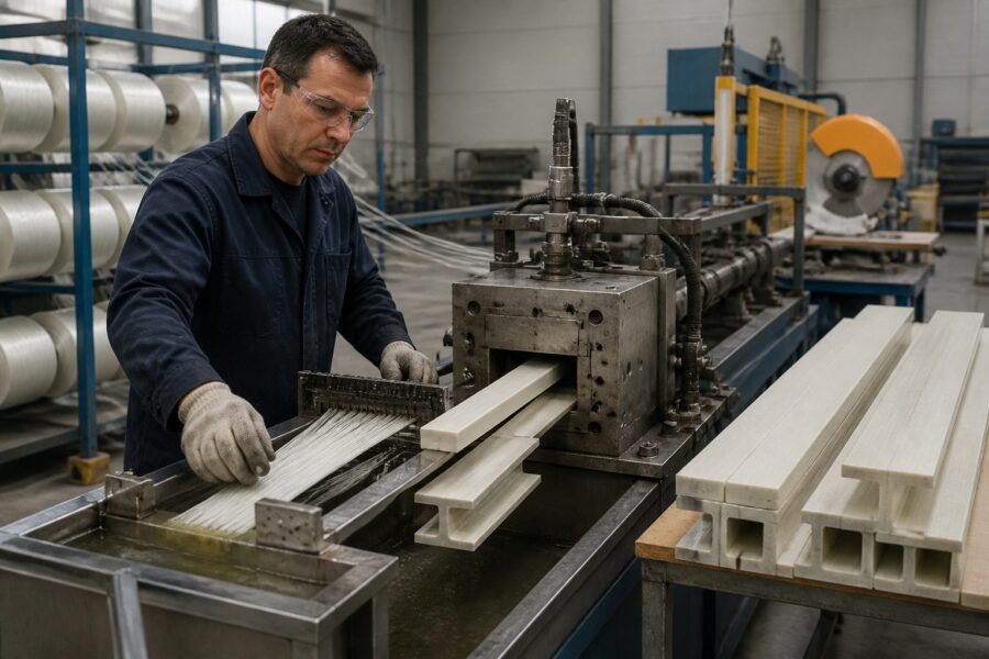Pultrusion: Manufacturing Continuous Fiber Composite Profiles